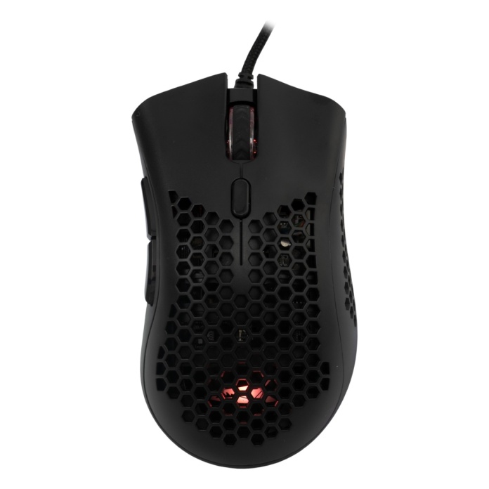 czarna mysz gamingowa Baracuda Coral 12800 DPI RGB